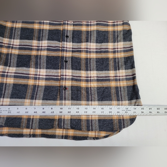 Oliver Spencer Brook Checked Flannel Shirt (Size 15) Small 100% Organic Cotton - Picture 13 of 15